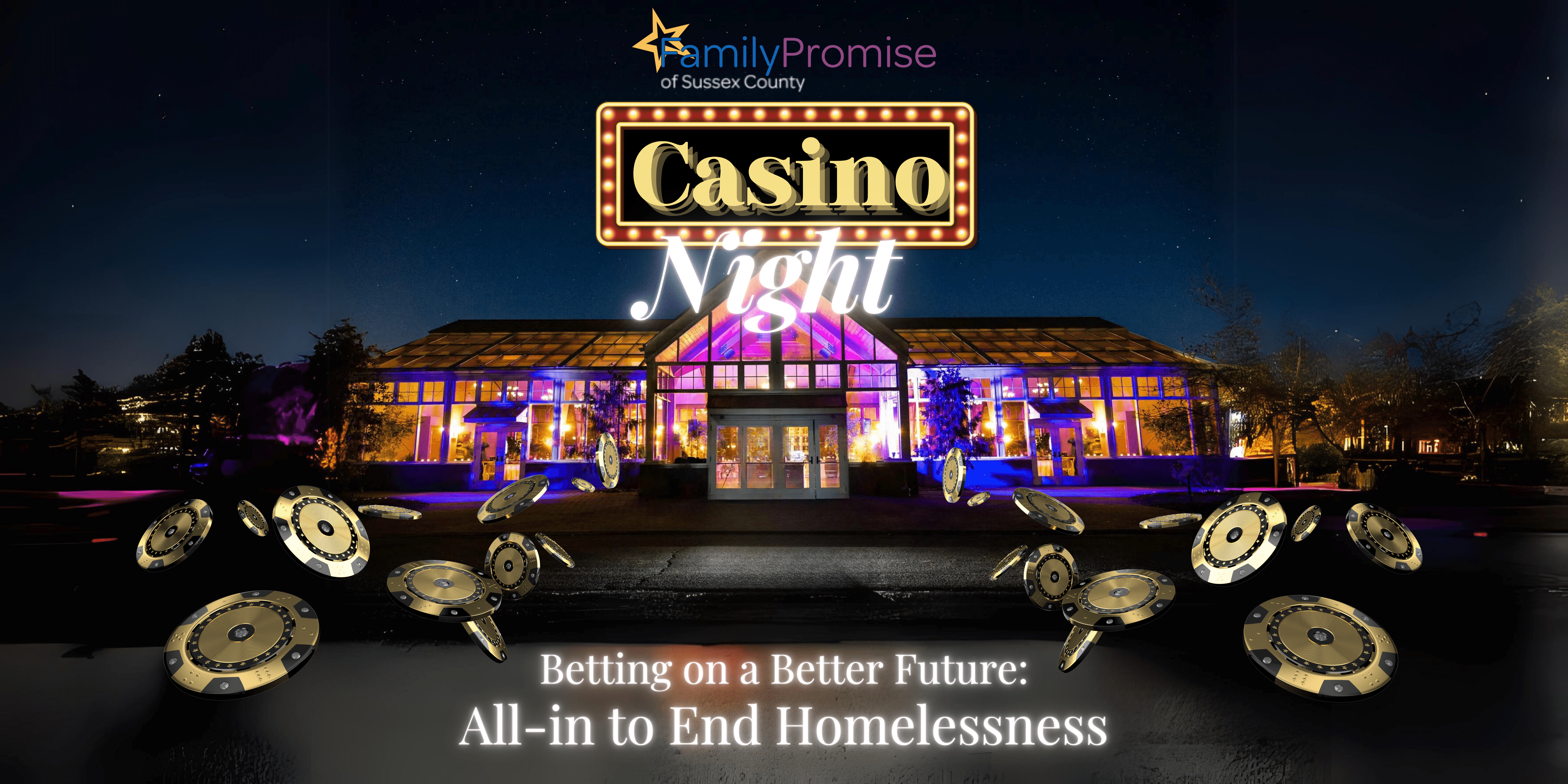 Casino Night Web Banner Top
