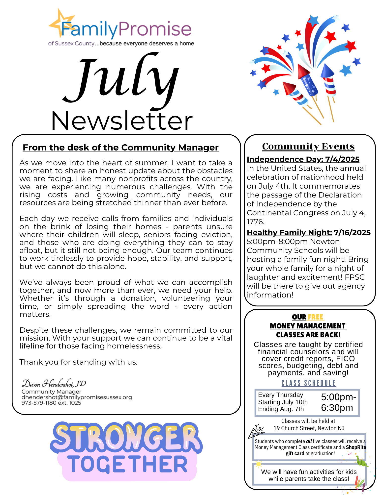 July Newsletter 1