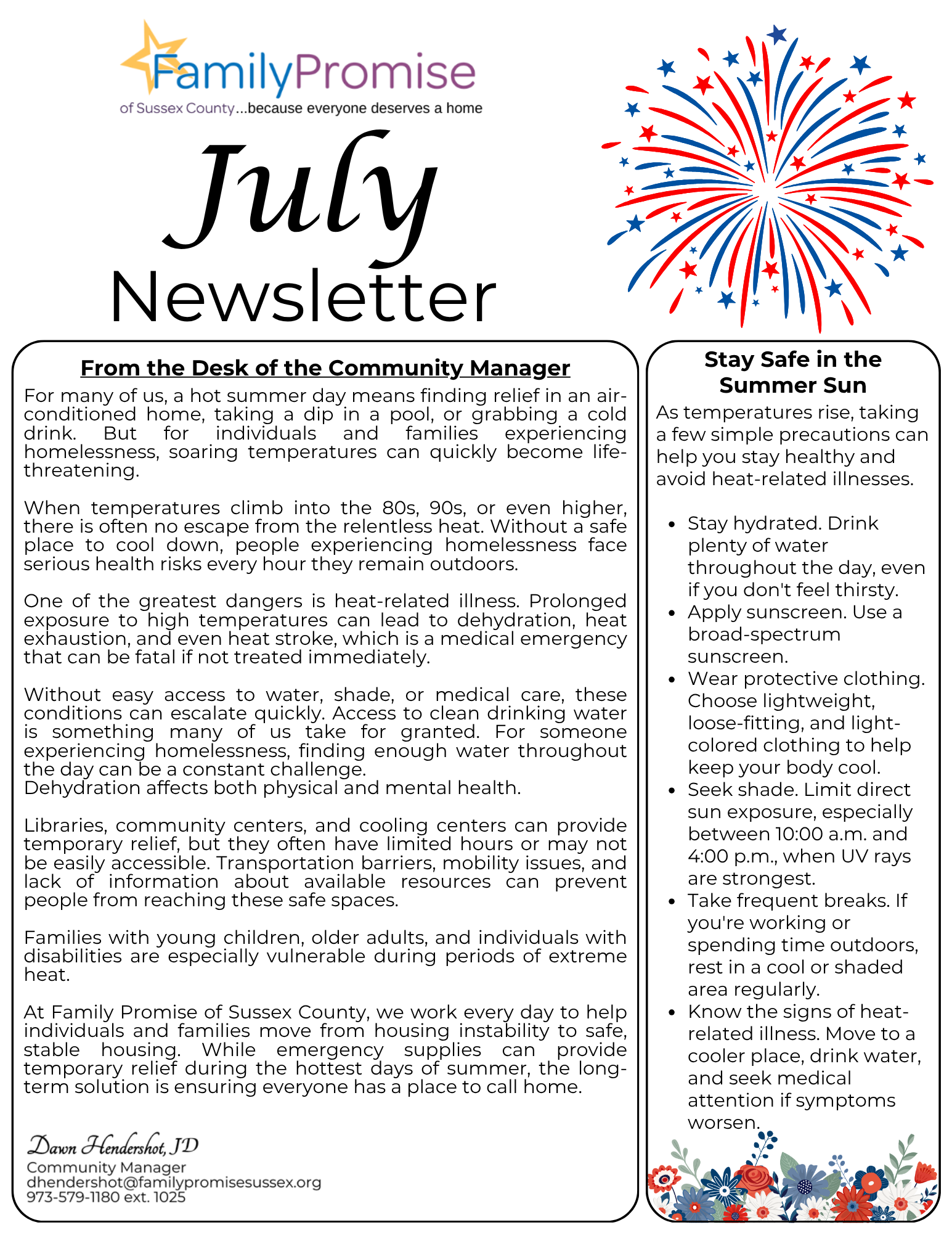 July Newsletter 1 July Newsletter 1